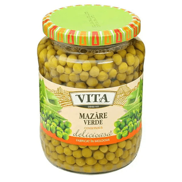 Marinated Glass GREEN PEAS – 24.34 oz (690gr)